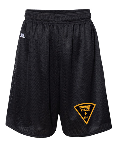 Dumont Police Russell Athletic Tech Shorts - Black (Design 2) - 5KounT