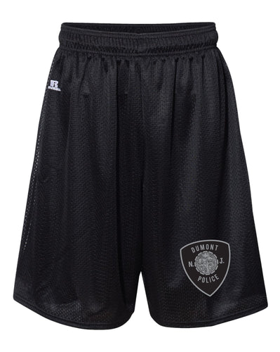 Dumont Police Russell Athletic Tech Shorts - Black (Design 3) - 5KounT