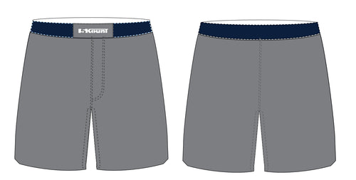 Custom Sublimated Fight Shorts - GRAY - 5KounT