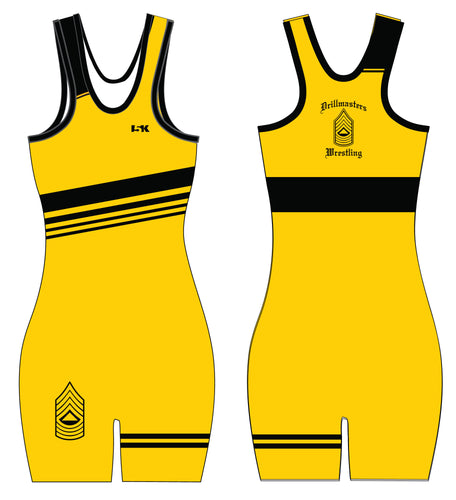 Drill Masters Wrestling Sublimated Women's Singlet - Yellow - 5KounT