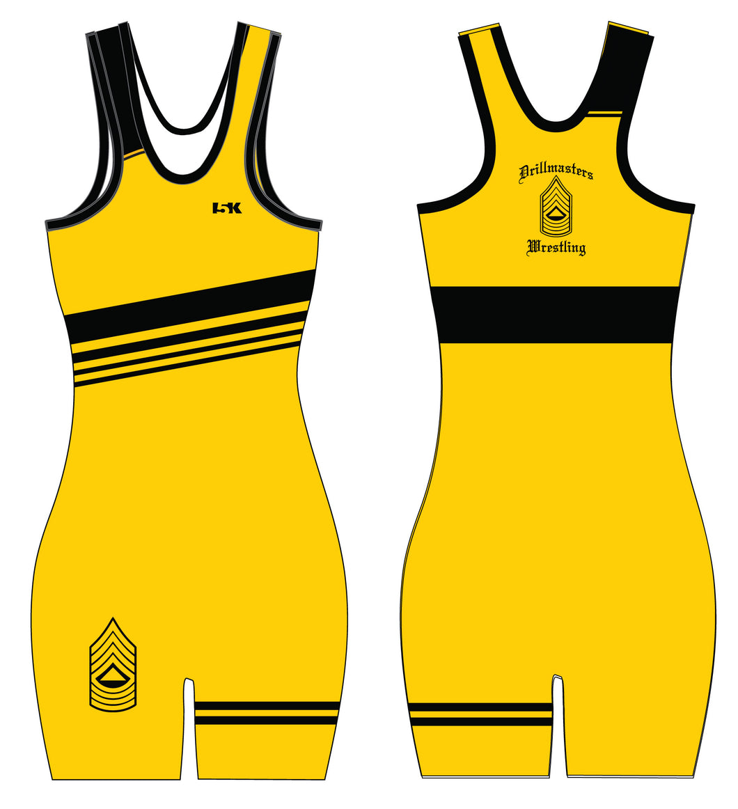Drill Masters Wrestling Sublimated Women's Singlet - Yellow - 5KounT