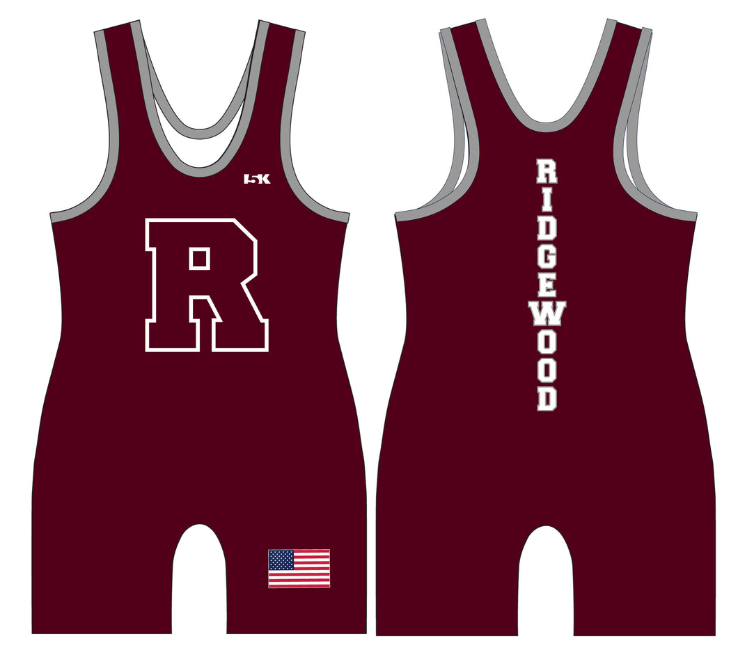 Ridgewood Wrestling Sublimated Singlet - Design 1 - 5KounT