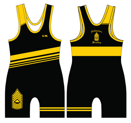 Drill Masters Wrestling Sublimated Men's Singlet - Black - 5KounT