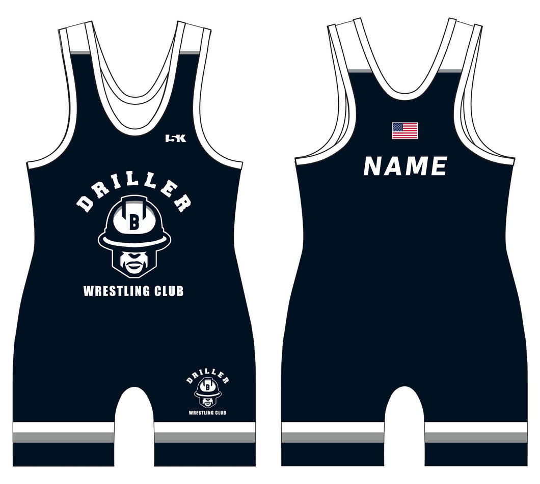 Driller Wrestling Club Men's Singlet - Navy - 5KounT