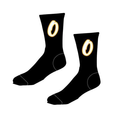Oradell Softball Sublimated Socks - Black - 5KounT