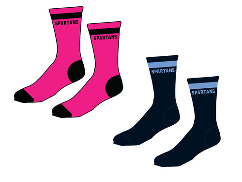 Paramus Football Sublimated Socks - Navy / Pink - 5KounT