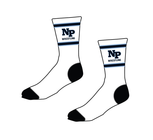 North Penn Wrestling Sublimated Socks - White