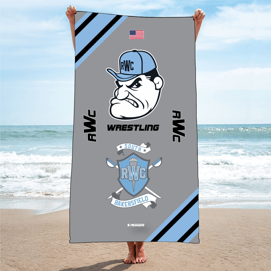 Rebel Wrestling Sublimated Beach Towel - 5KounT2018