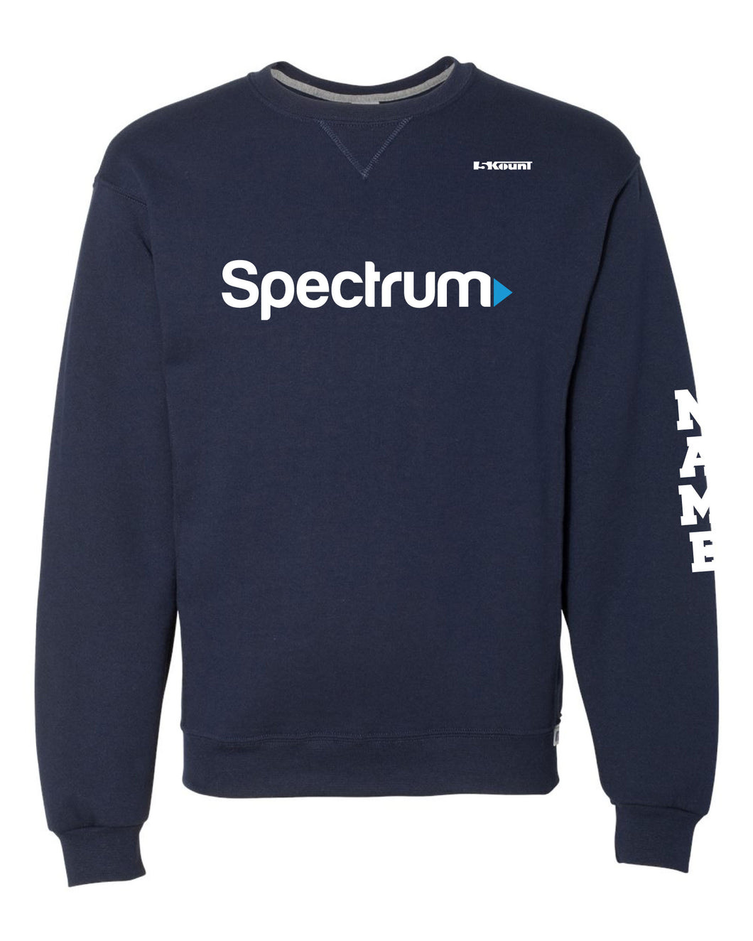 Spectrum Cotton Crewneck Sweatshirt - Navy - 5KounT2018