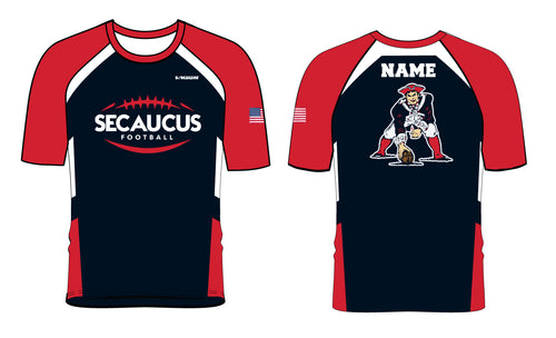 Secaucus Football Sublimated Shirt - Navy - 5KounT2018