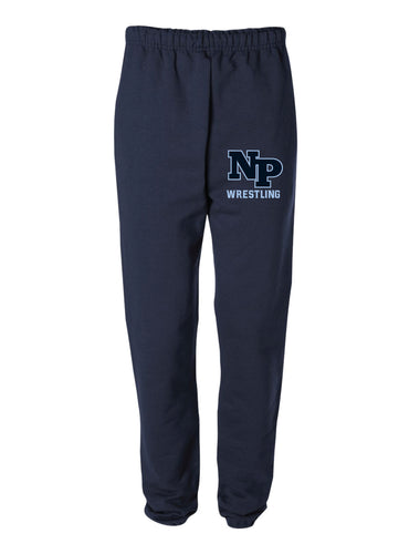 North Penn Wrestling Cotton Sweatpants - Navy (Design 2)