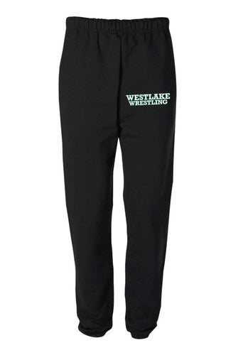 Westlake Wrestling Cotton Sweatpants - Black