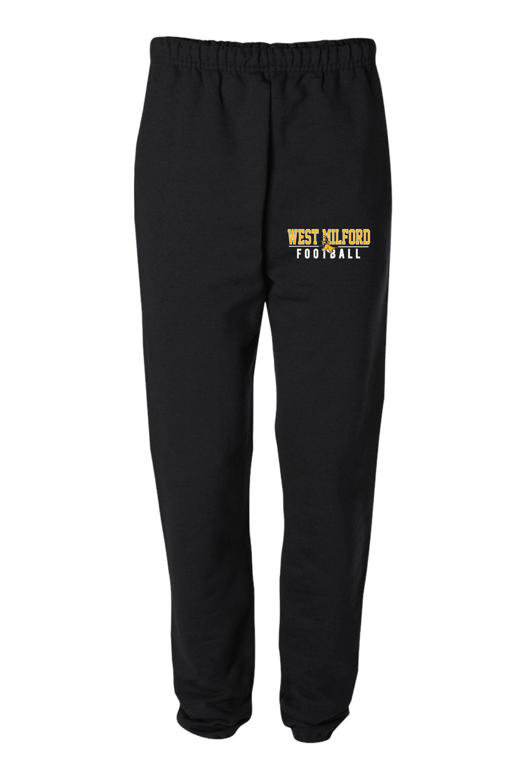 West Milford Highlanders Football Cotton Sweatpants - Black