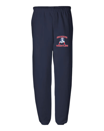 Secaucus High School Wrestling Russell Athletic Cotton Sweatpants - Navy