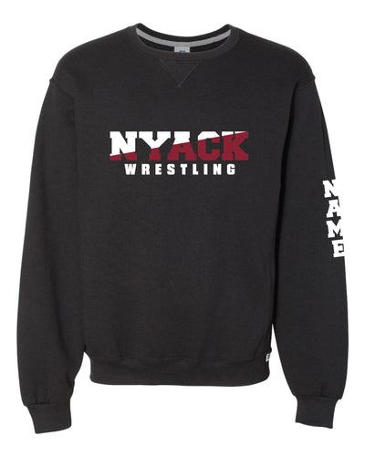 Nyack Wrestling Russell Athletic Cotton Crewneck Sweatshirt - Black