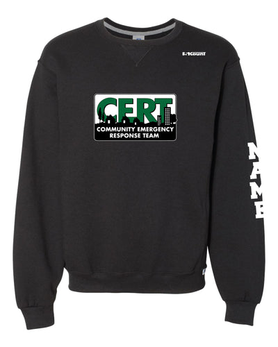 CERT Response Team Cotton Crewneck Sweatshirt - Black - 5KounT2018