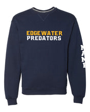 Edgewater Wrestling Russell Athletic Cotton Crewneck Sweatshirt - Navy - 5KounT