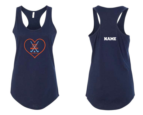 H3 Field Hockey Ladies' Cotton Tank Top - Navy - 5KounT