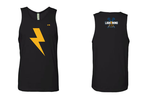 Lightning Lax Cotton Men's Tanktop - Black - 5KounT2018