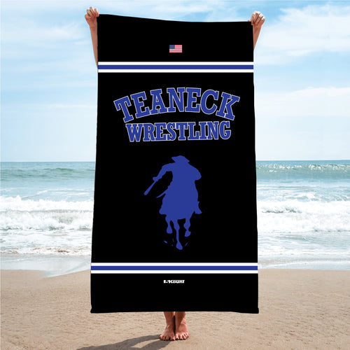 Teaneck Wrestling Sublimated Beach Towel - 5KounT2018