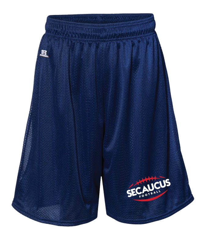 Secaucus Football Russell Athletic Tech Shorts - Navy - 5KounT2018