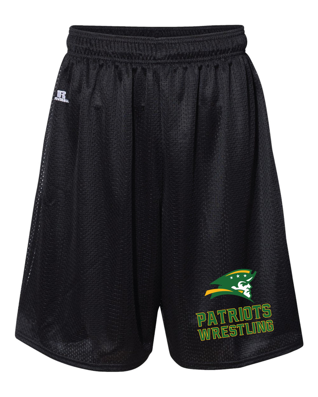Patriots Wrestling Russell Athletic Tech Shorts - Black - 5KounT