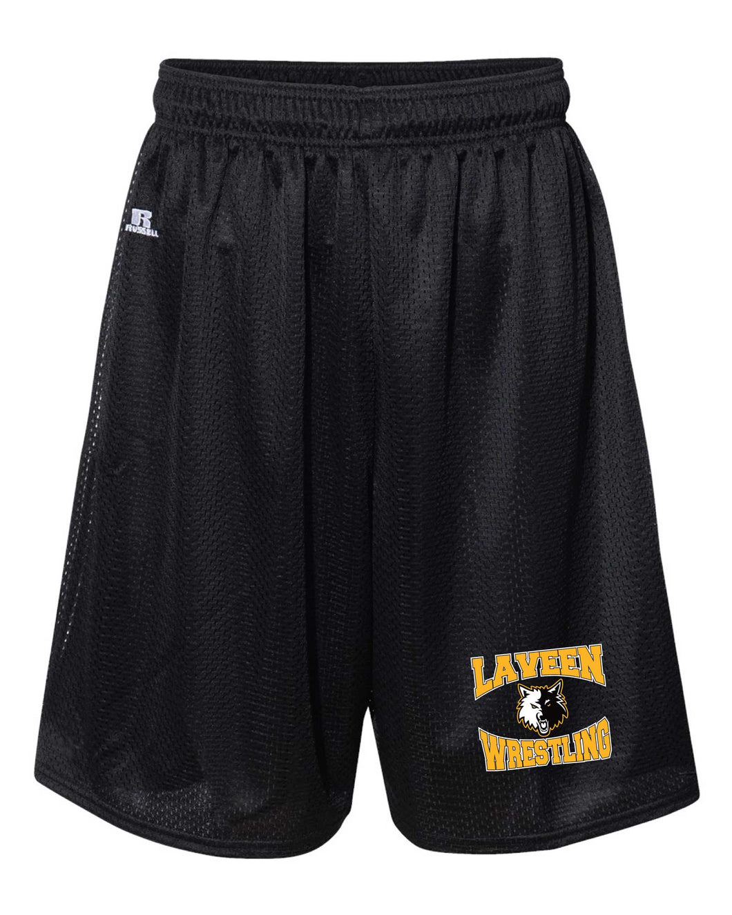 Laveen Wrestling Russell Athletic Tech Shorts - Black