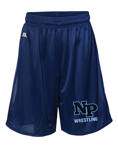 North Penn Wrestling Russell Athletic Tech Shorts - Navy (Design 2)
