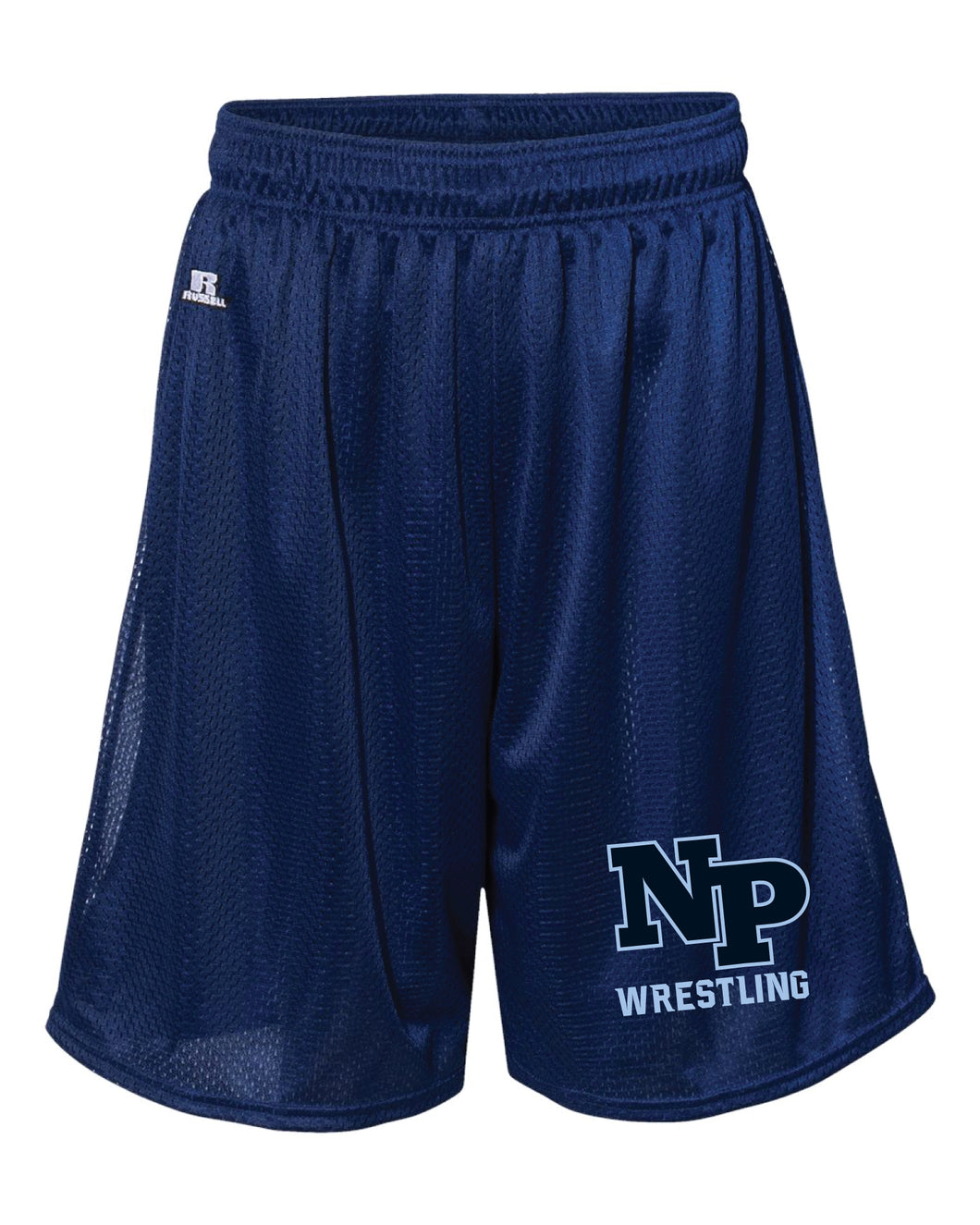 North Penn Wrestling Russell Athletic Tech Shorts - Navy (Design 2)
