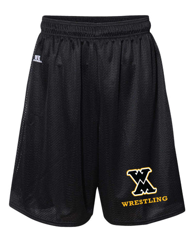 West Marshall Wrestling Russell Athletic Tech Shorts - Black - 5KounT