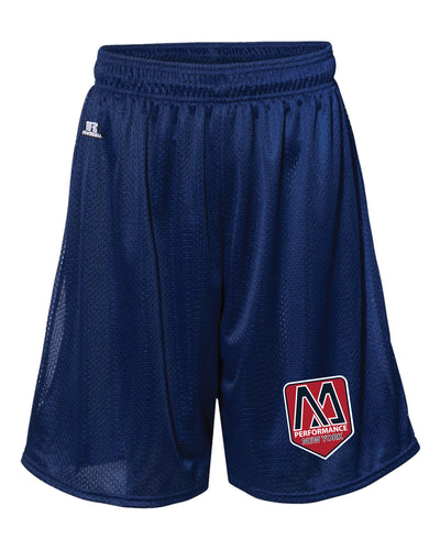 Scrappers Baseball Russell Athletic Tech Shorts - Navy - 5KounT