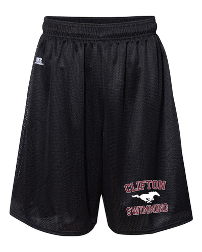 Clifton Swimming Russell Athletic Tech Shorts - Black - 5KounT
