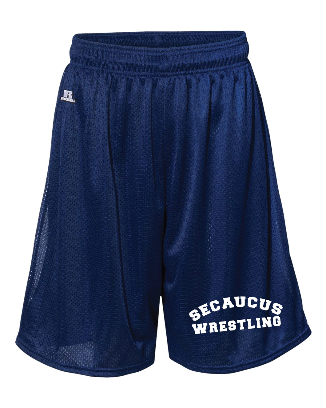 Secaucus High School Wrestling Russell Athletic Tech Shorts - Navy
