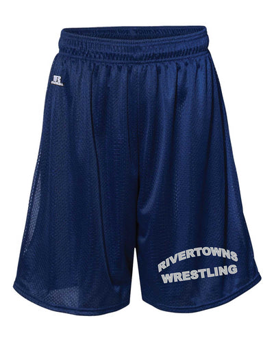 Rivertowns Wrestling Russell Athletic Tech Shorts - Navy - 5KounT