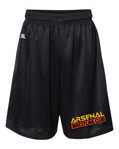 Arsenal Wrestling Russell Athletic Tech Shorts - Black - 5KounT