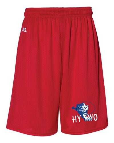 Huntsville Wrestling Russell Athletic Tech Shorts - Red