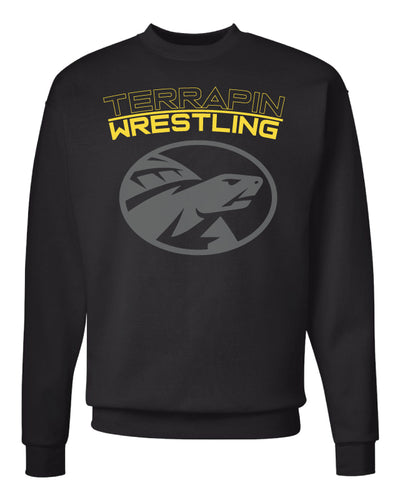 Terrapin Wrestling Crewneck Sweatshirt - Black - 5KounT
