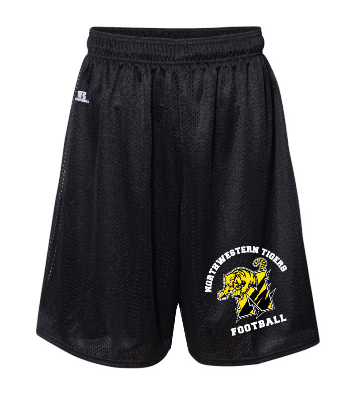 Northwestern Tigers Football Russell Athletic  Tech Shorts - Black - 5KounT2018