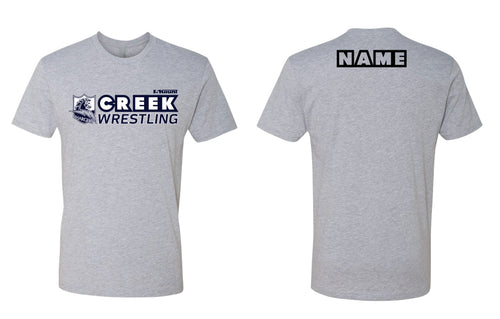 Creek Wrestling Cotton Crew Tee - Gray - 5KounT2018