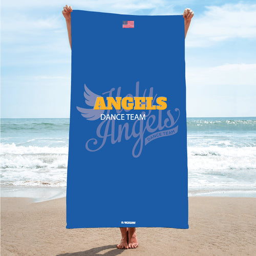 Angels Dance Team Wrestling Sublimated Beach Towel - 5KounT2018