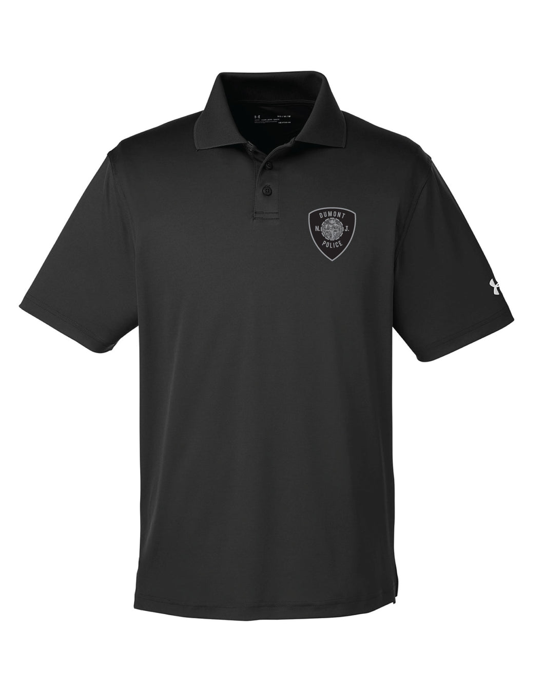 Dumont Police Under Armour Polo Shirt - Black (Design 3) - 5KounT