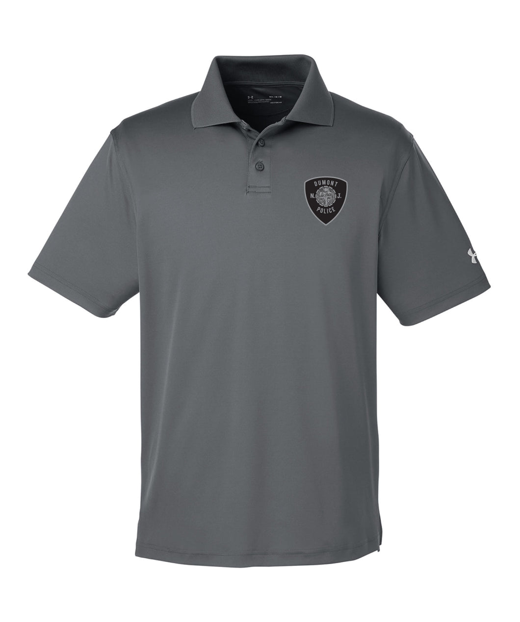 Dumont Police Under Armour Polo Shirt - Graphite (Design 3) - 5KounT