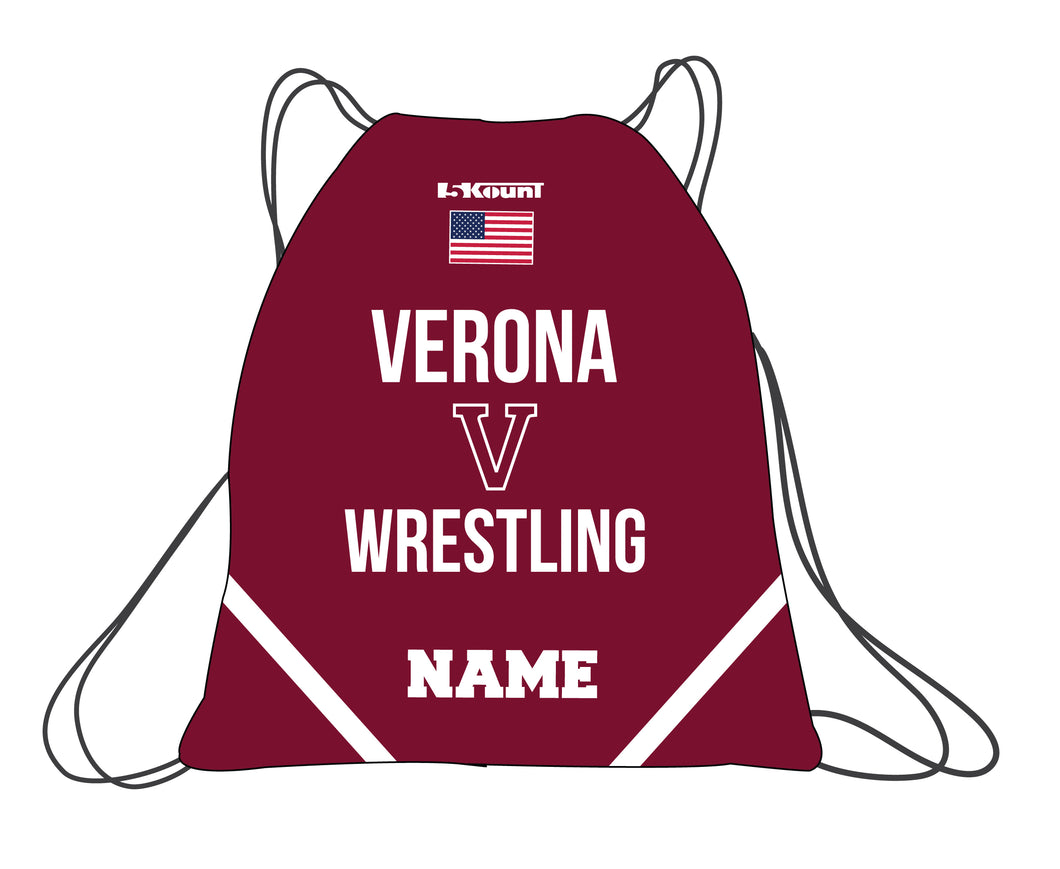 Verona Wrestling Sublimated Drawstring Bag - 5KounT2018