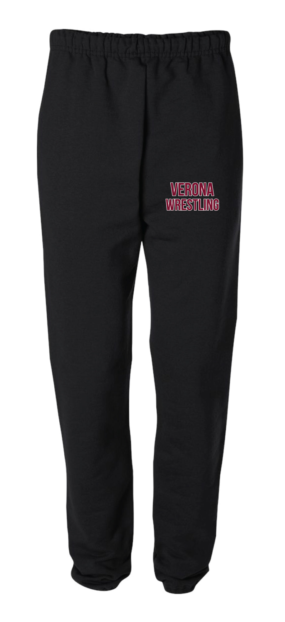 Verona Wrestling Cotton Sweatpants - Black - 5KounT2018