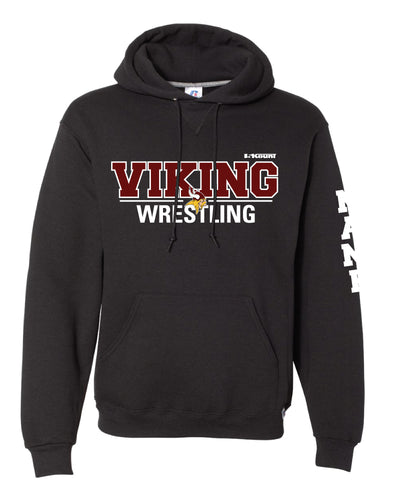 Vikings Wrestling Russell Athletic Cotton Hoodie - Black - 5KounT2018