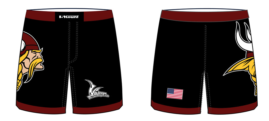 Vikings Wrestling Sublimated Fight Shorts - 5KounT2018