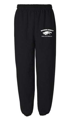 Warren County Volleyball Cotton Sweatpants - Black - 5KounT