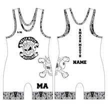 SmashMouth Wrestling Sublimated Men's Singlet - White