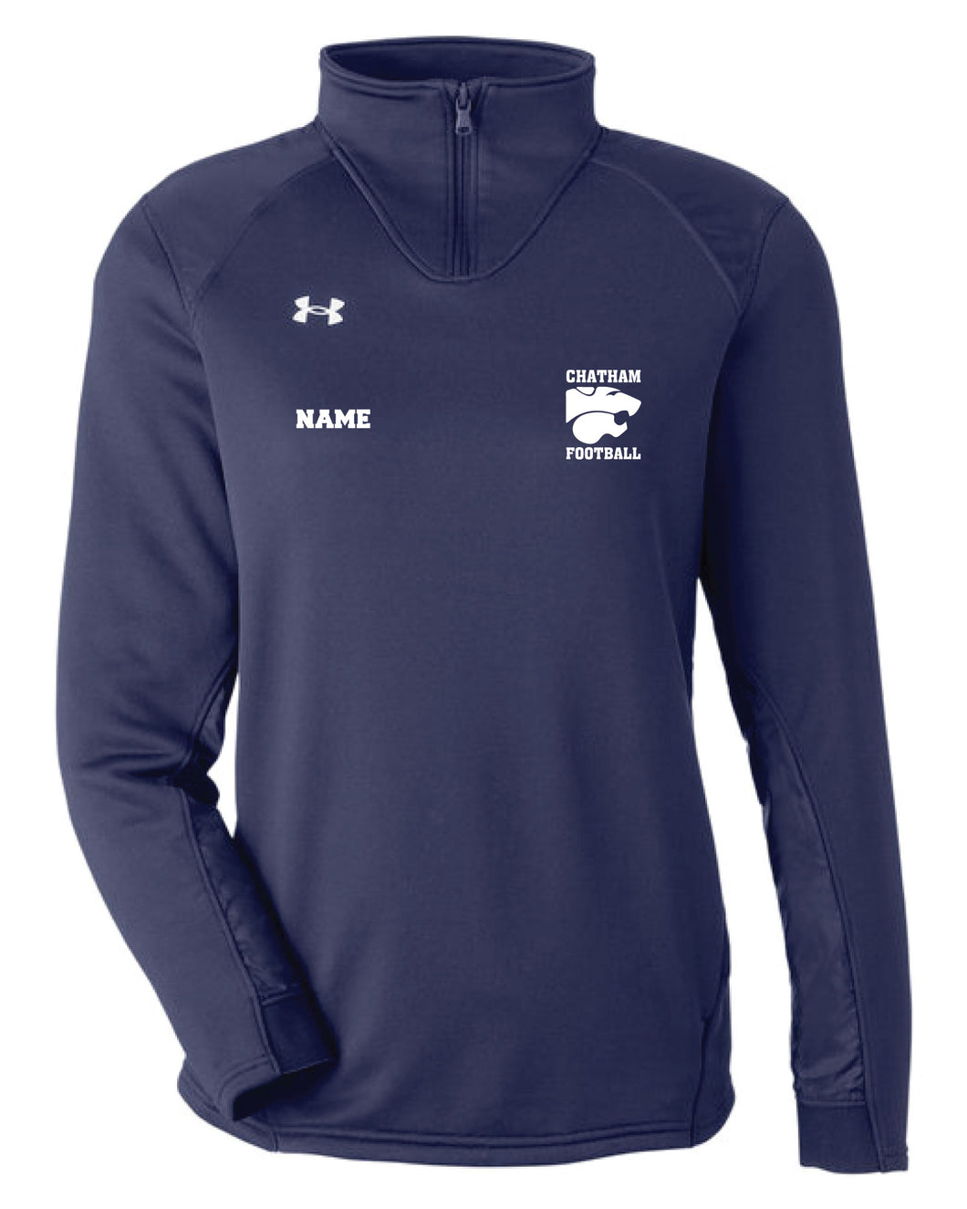 Chatham Football Under Armour Ladies' Qtr Zip - Navy