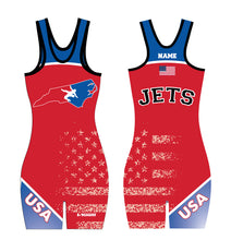 NC Jets Wrestling Sublimated Women's Singlet - Design 2